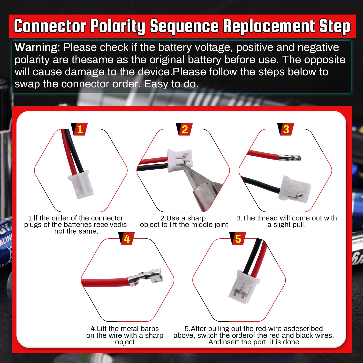 Batteries rechargeables Li-ion YDL 3.7V 4400mAh Batteries de remplacement pour l'électronique, les jouets, l'éclairage, l'équipement