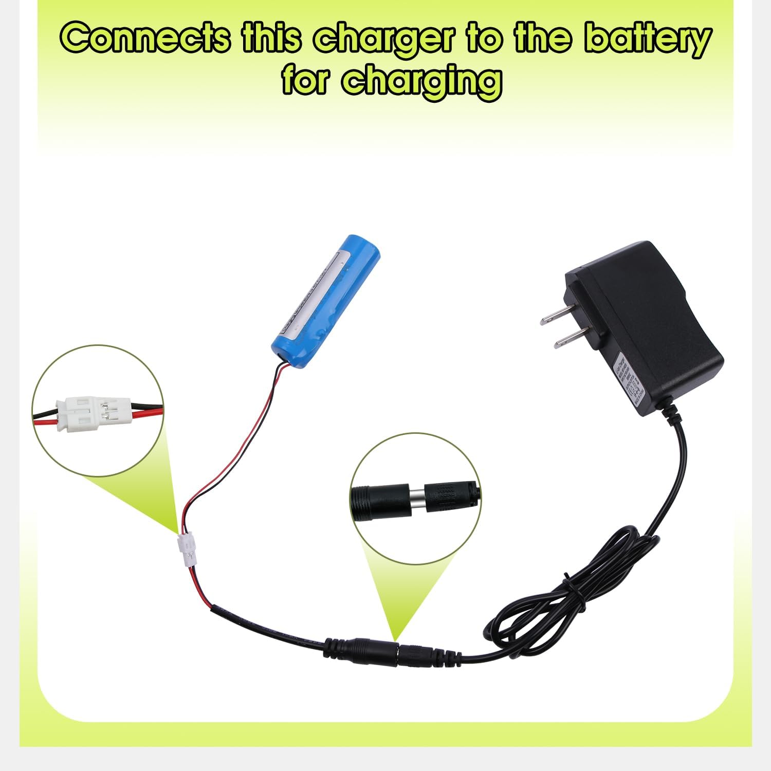 PH2 2पिन चार्जर 4.2V चार्जर | अमेरिकी मानक