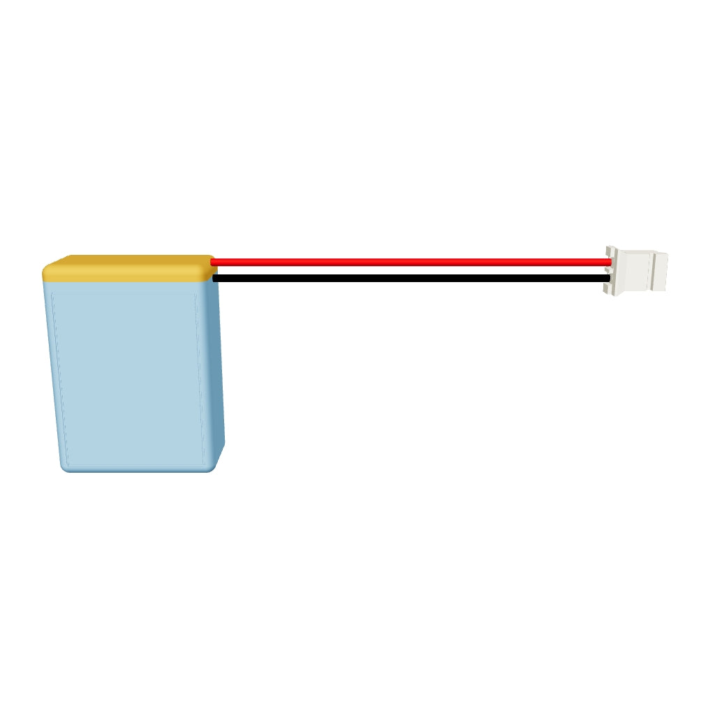 YDL 102025 500mAh 3.7V lithium polymer battery interactive 3D model
