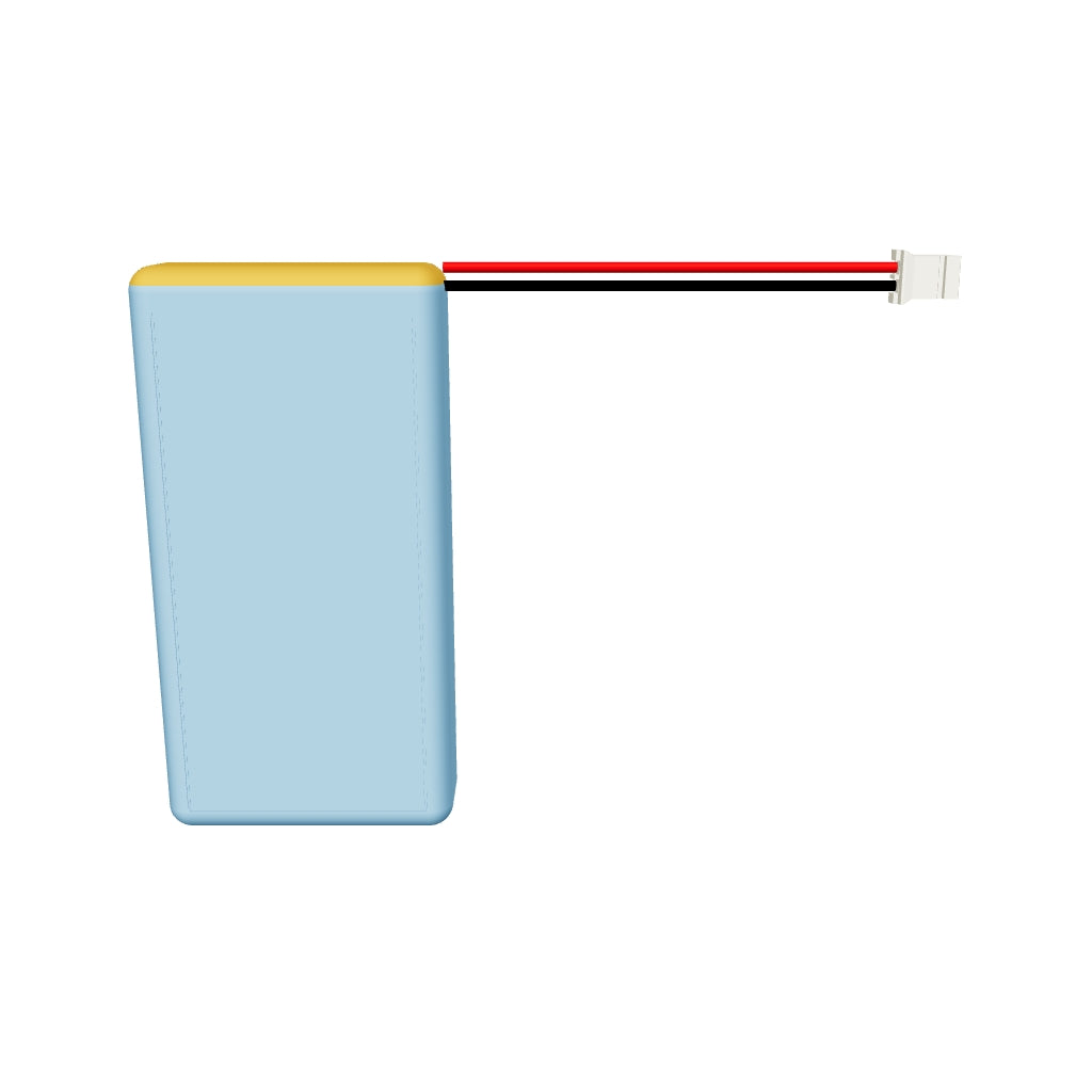 YDL 123464 2800mAh 3D model, 12x34x66mm