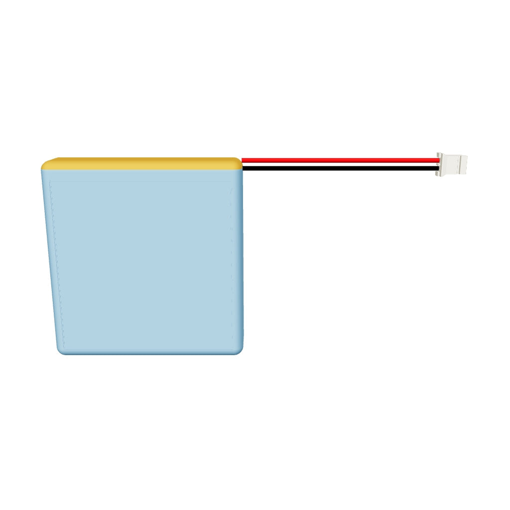 YDL 125050 4000mAh 3D model, 12x50x52mm