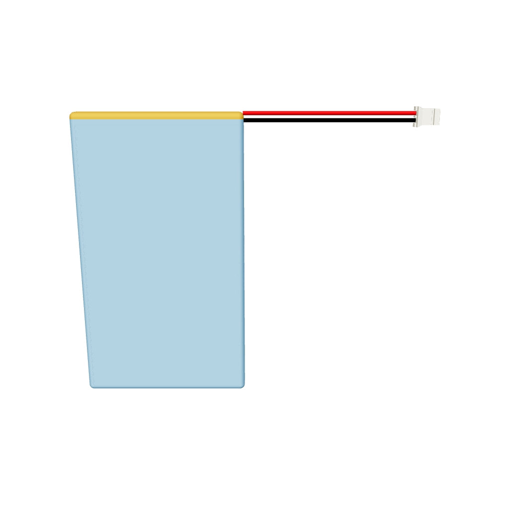 YDL 595085 3000mAh 3D model, 5.9x50x87mm
