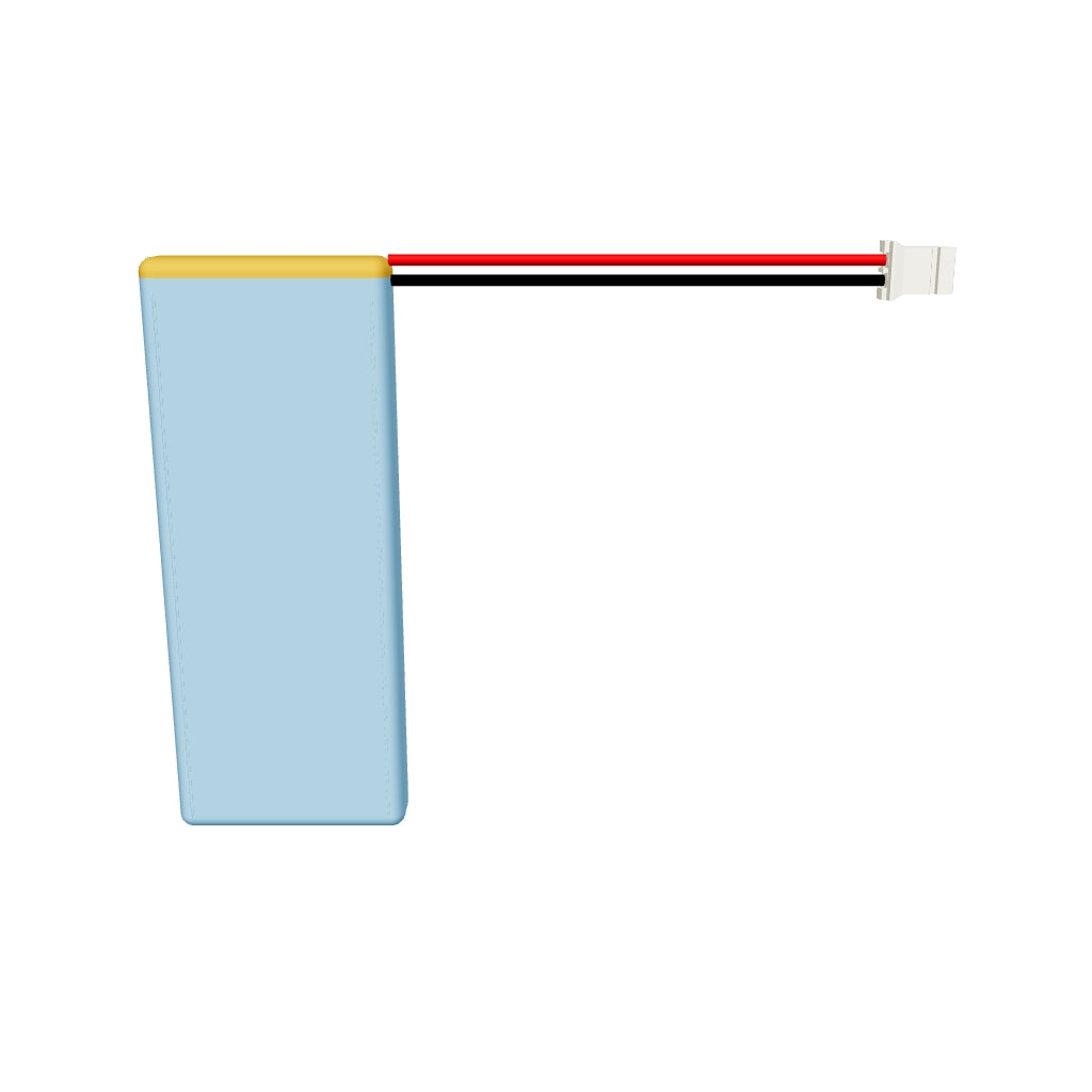 YDL 602560 1000mAh 3.7V lithium polymer battery interactive 3D model