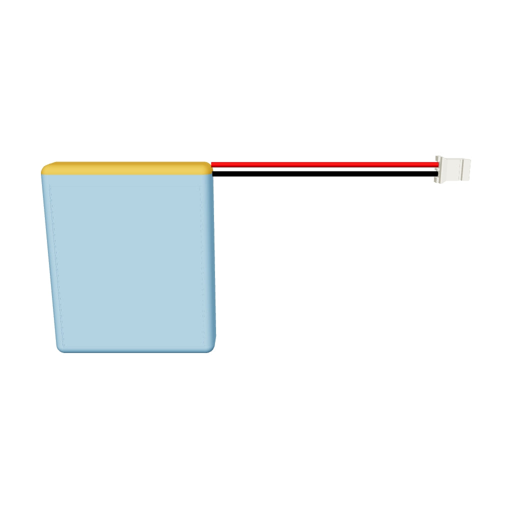 YDL 903742 1600mAh 3D model, 9x37x44mm