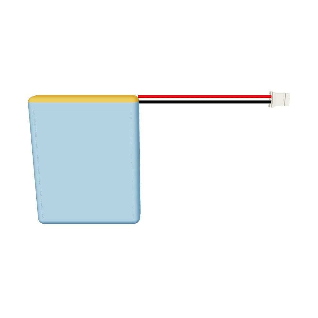 YDL 964149 2300mAh 3D model, 9.6x41x51mm