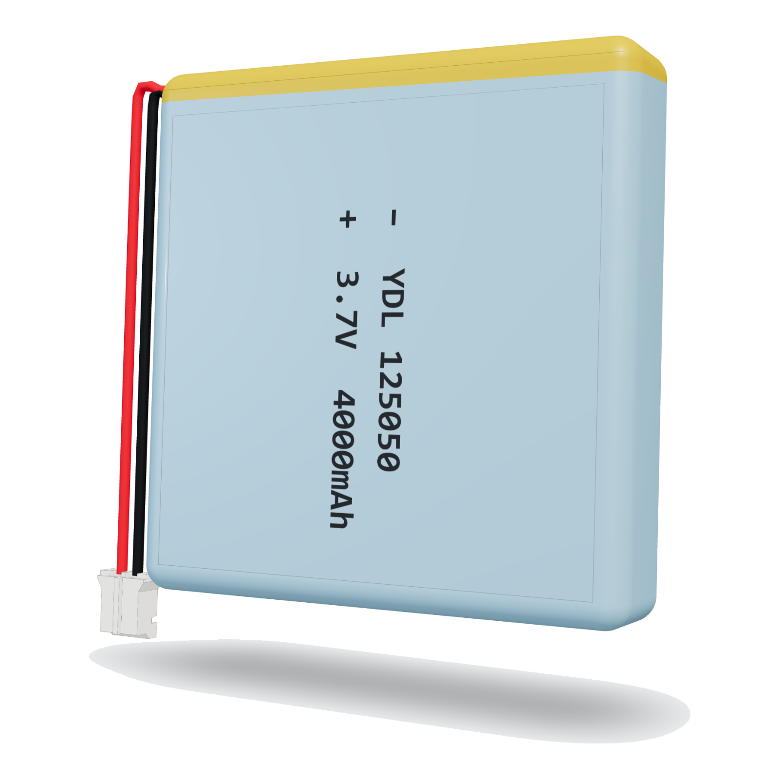 YDL 125050 4000mAh 3.7V lithium polymer battery, 12x50x52mm, PH2.0 connector