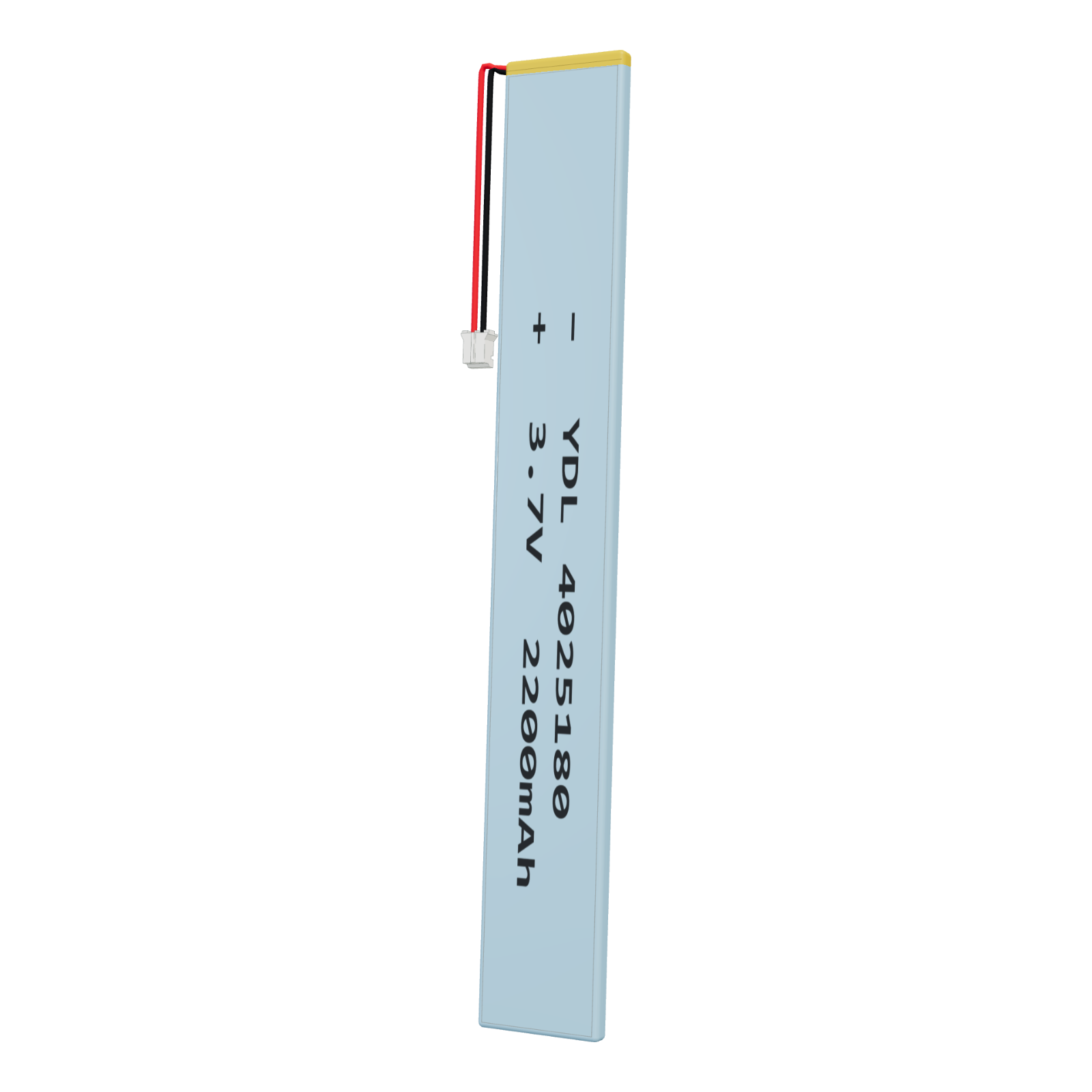 YDL 4025180 2200mAh 3.7V lithium polymer battery, 4x25x182mm, PH2.0 connector