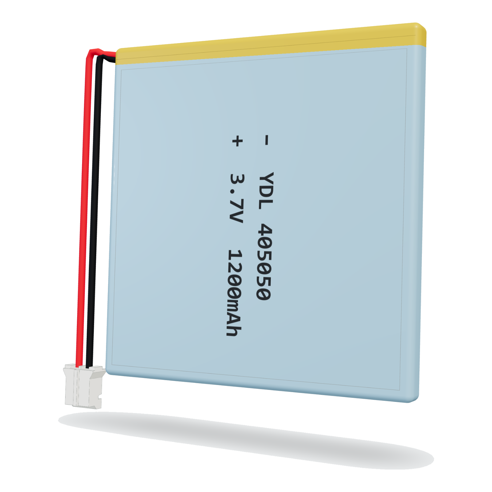YDL 405050 1200mAh 3.7V lithium polymer battery, 4x50x52mm, PH2.0 connector