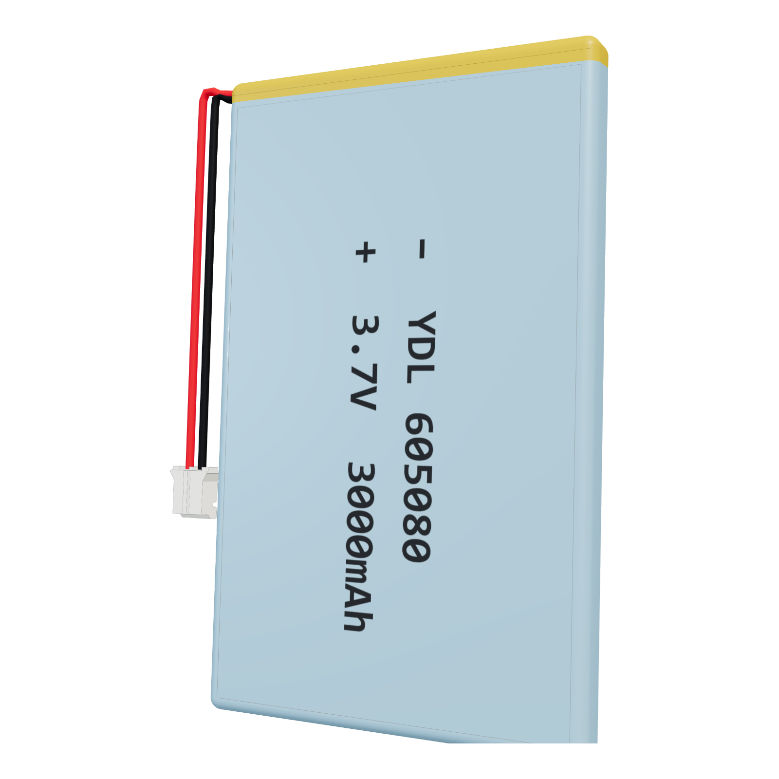 YDL 605080 3000mAh 3.7V lithium polymer battery, 6x50x82mm, PH2.0 connector