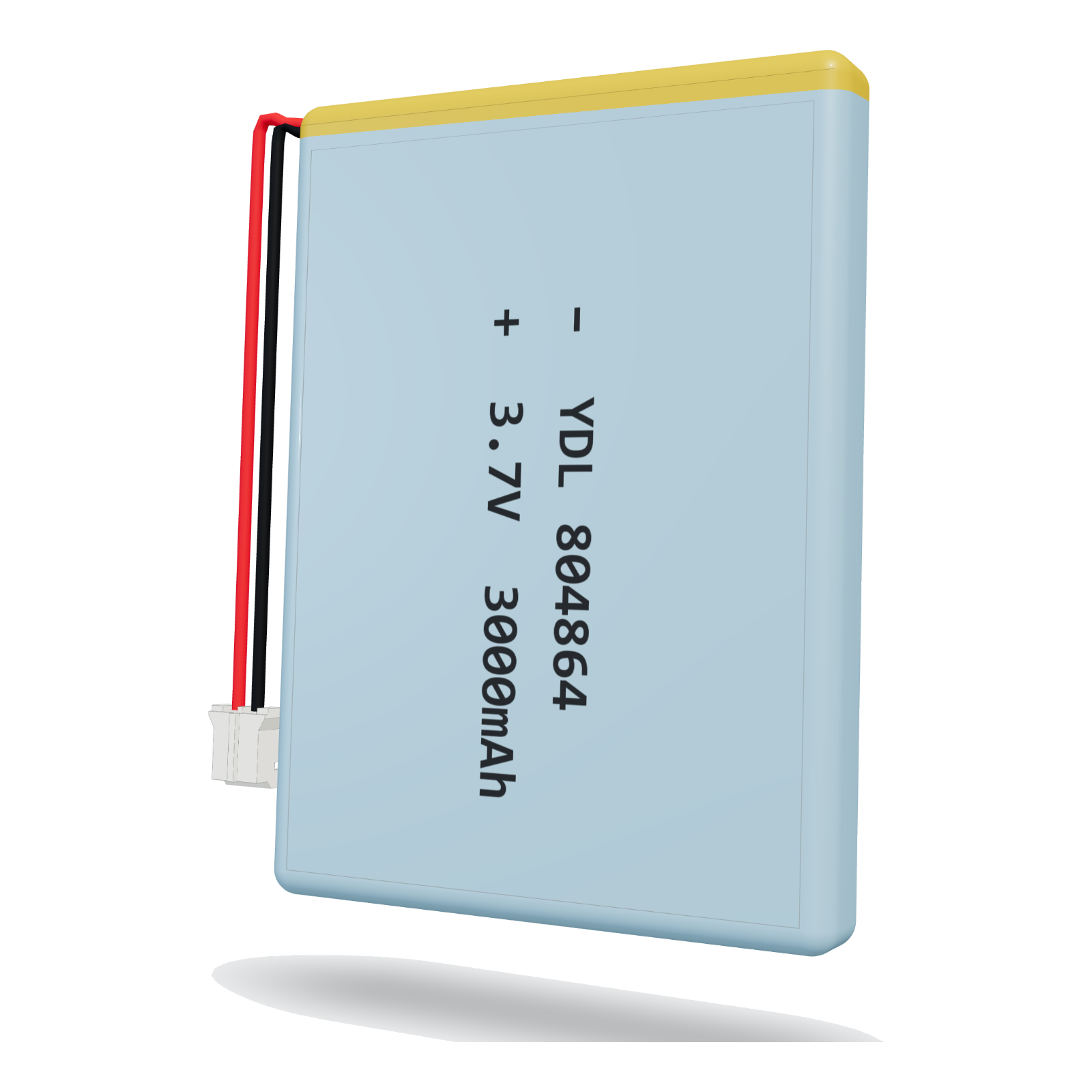 YDL 804864 3000mAh 3.7V lithium polymer battery, 8x48x66mm, PH2.0 connector