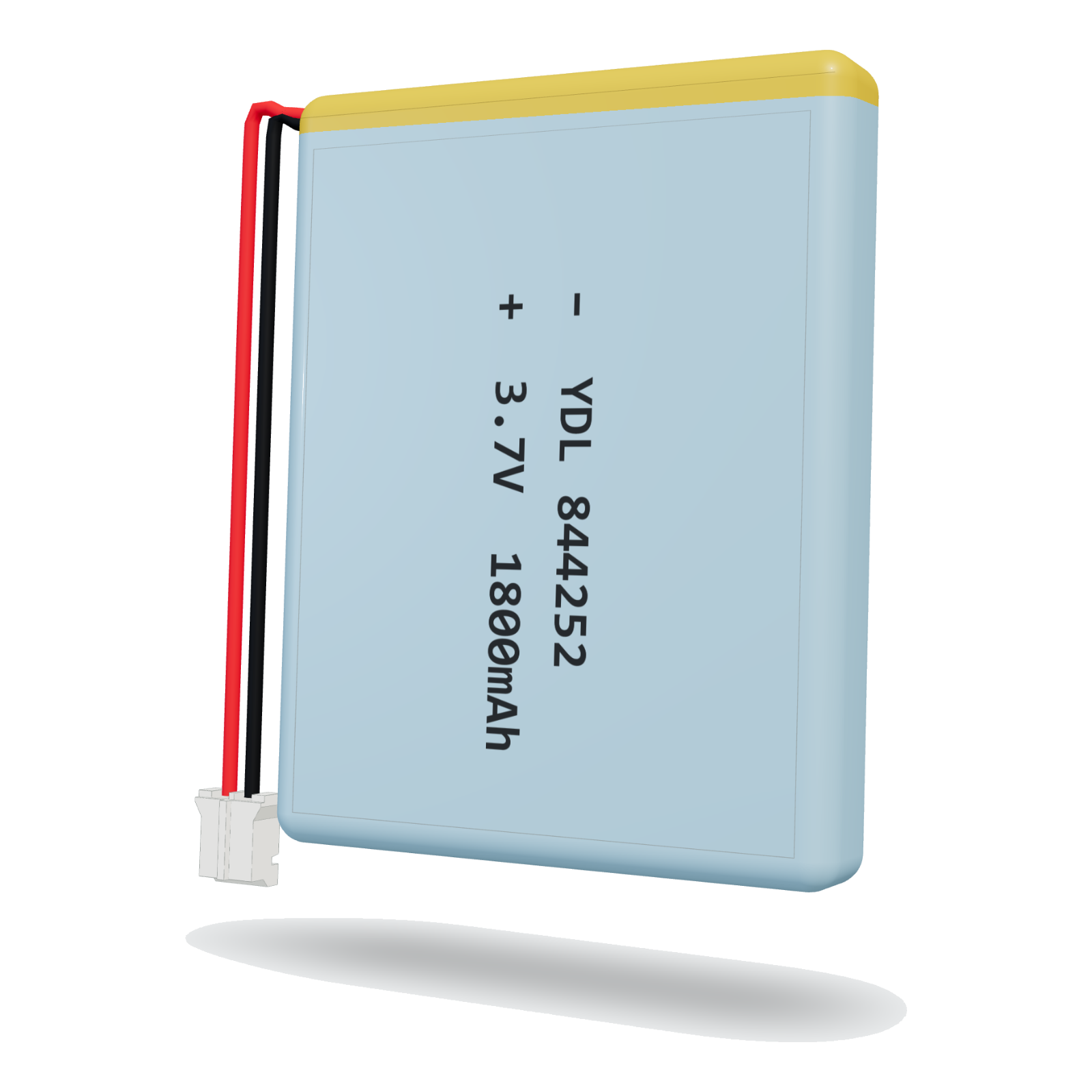 YDL 844252 1800mAh 3.7V lithium polymer battery, 8.4x42x54mm, PH2.0 connector