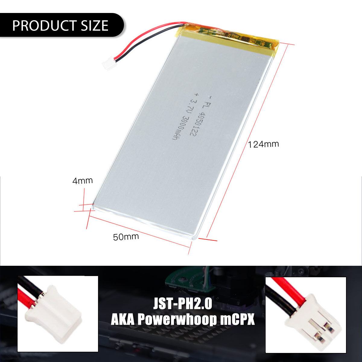 3.7V 3000mAh 4050122 재충전용 리튬 중합체 건전지 길이 124mm