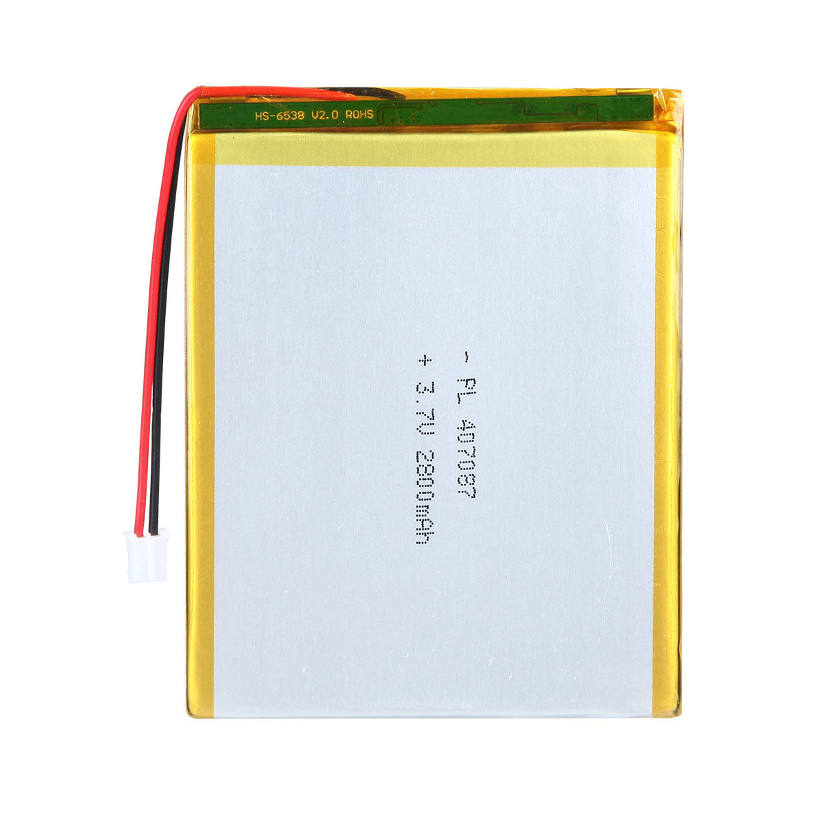 3.7V 2800mAh 407087 Rechargeable Lithium Polymer Battery