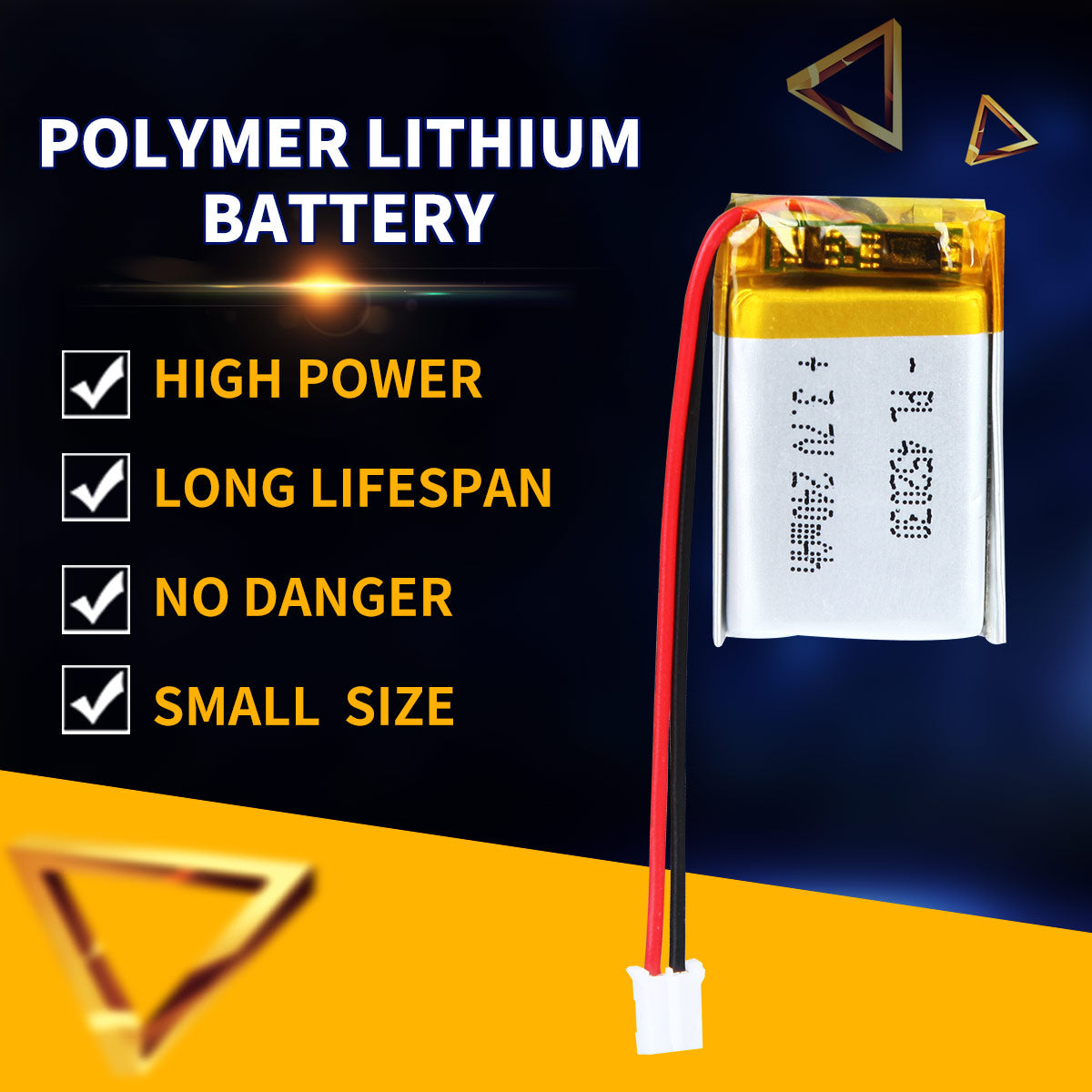3.7V 240mAh 452030 재충전용 리튬 중합체 건전지 길이 32mm
