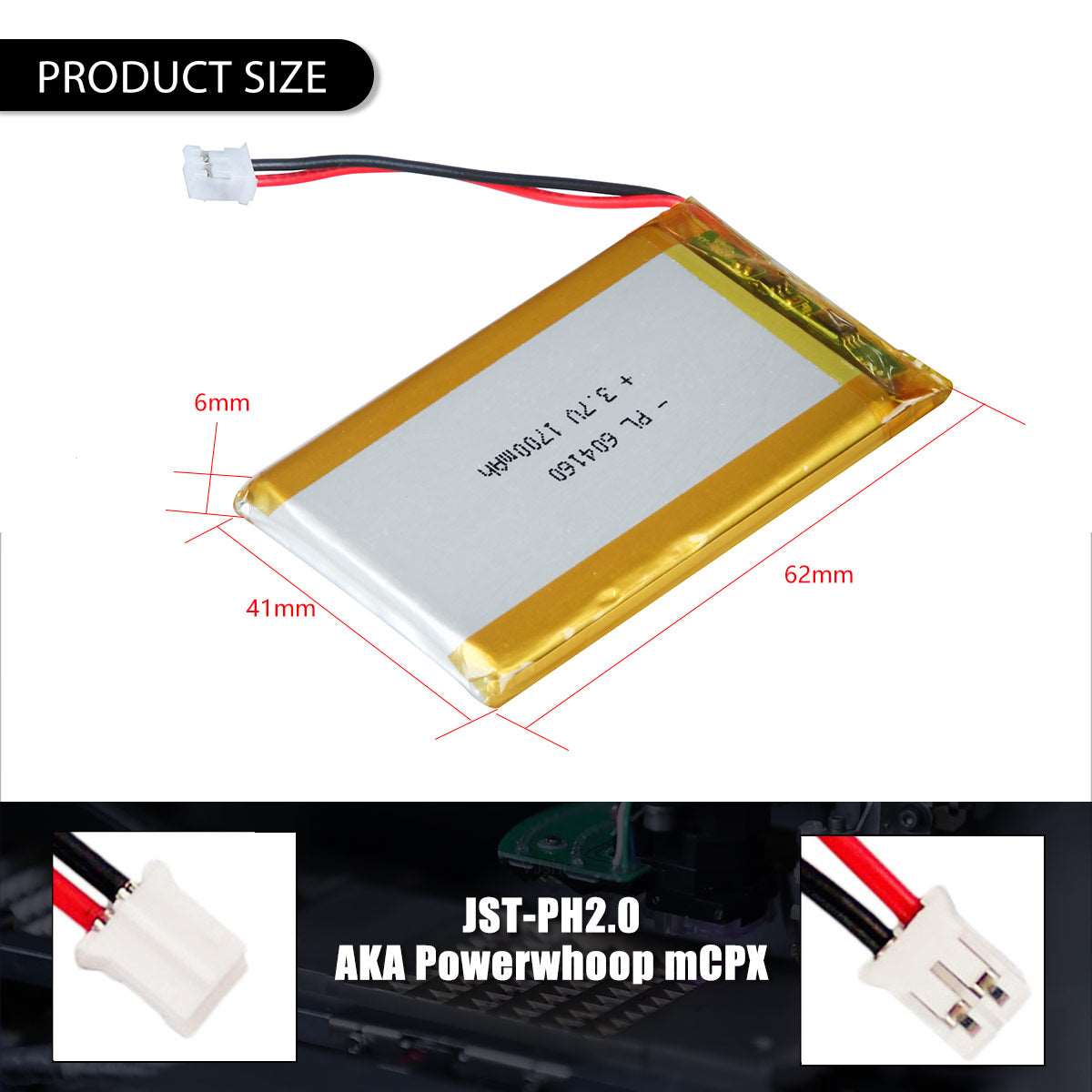 US free ship 3.7V 1700mAh 604160 Rechargeable Lithium Polymer ion Battery Pack