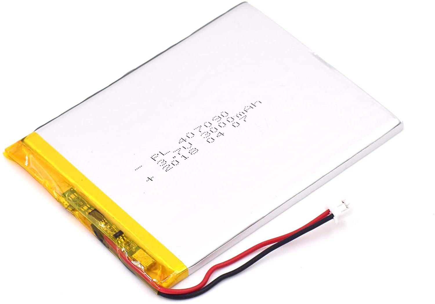 YDL 3.7V 3000mAh 407090 충전식 리튬 폴리머 배터리 길이 92mm