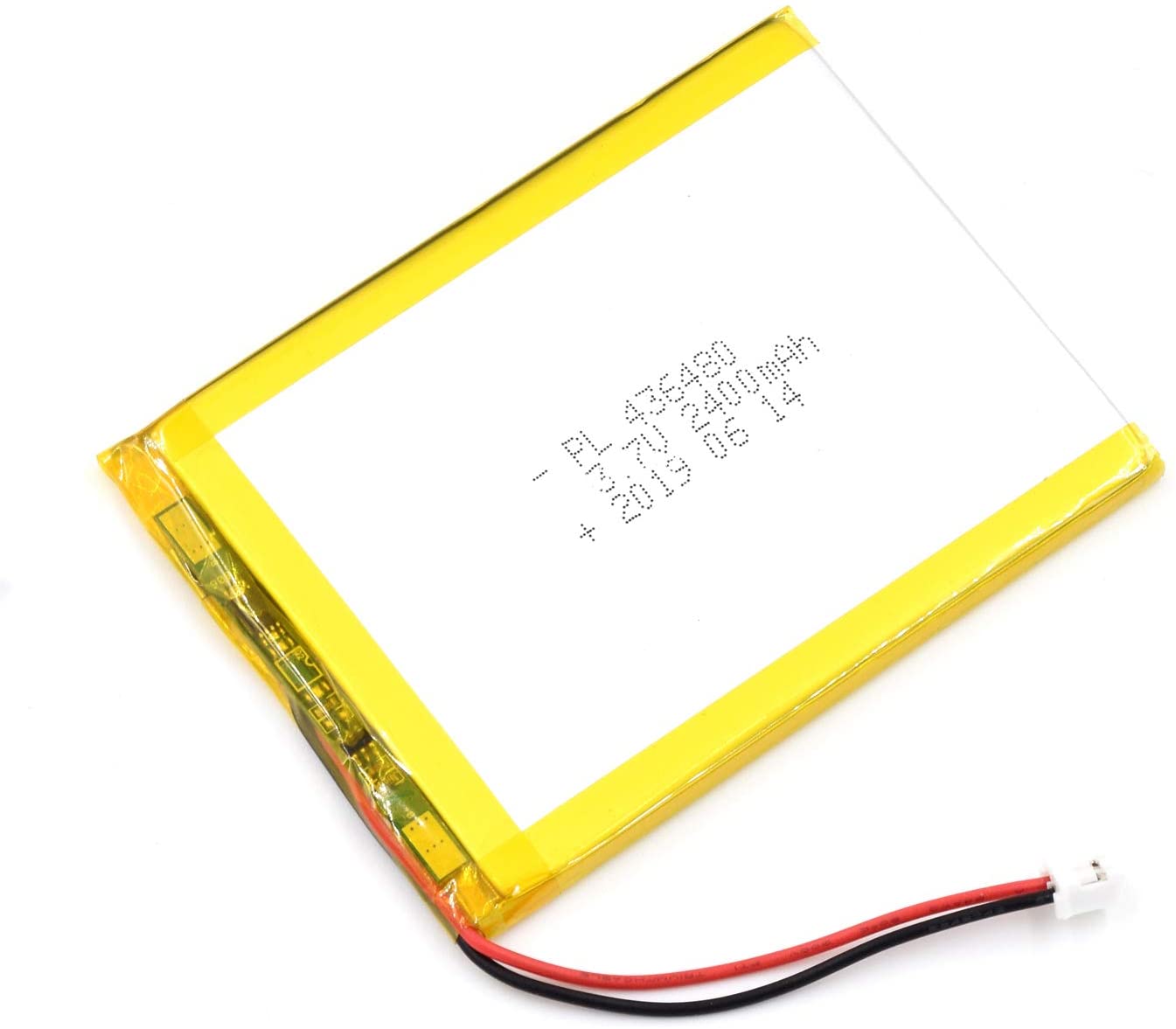 YDL 3.7V 2400mAh 436480 Batería de iones de litio de polímero recargable Longitud 82 mm