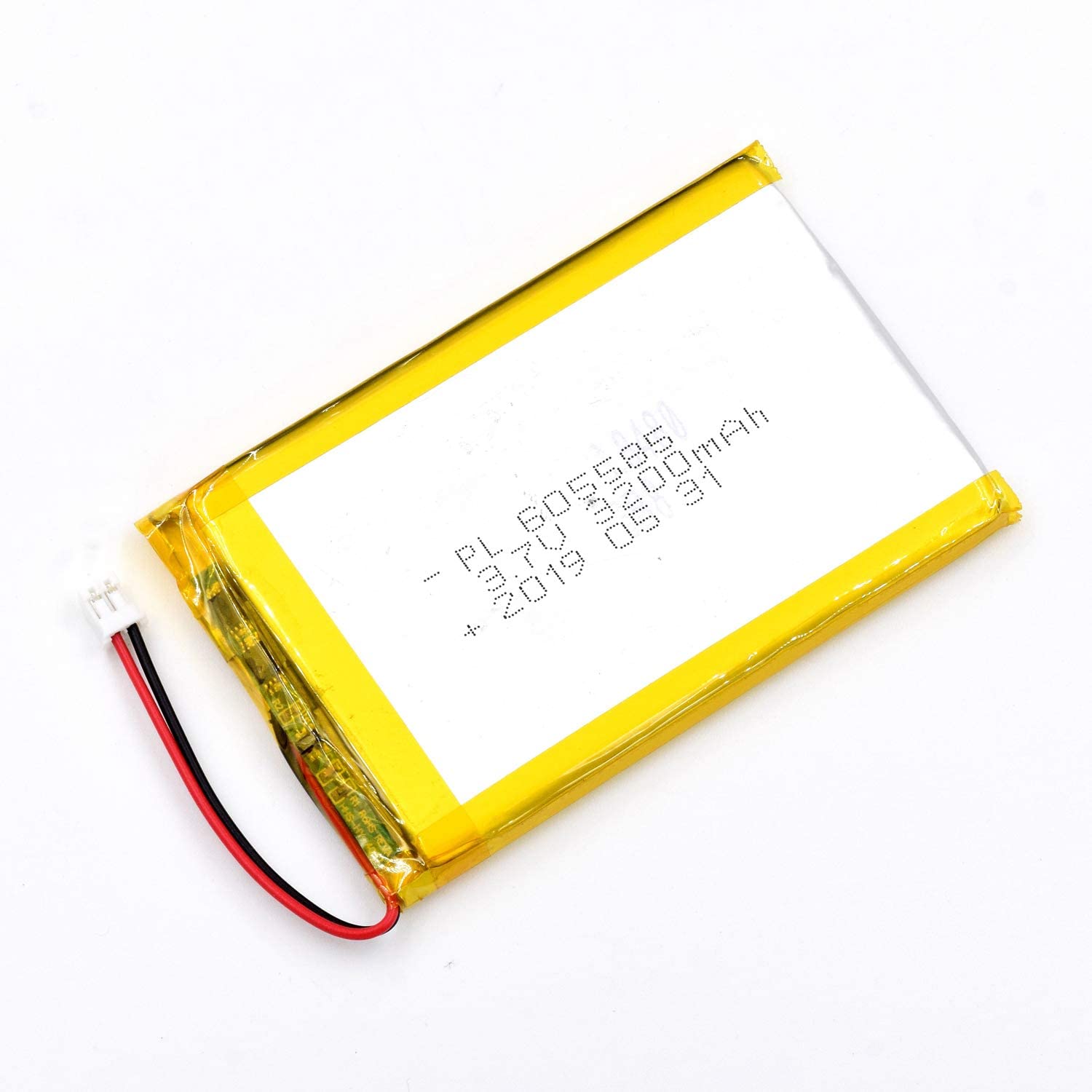 YDL 3.7V 3200mAh 605585 Batería de iones de litio de polímero recargable Longitud 87 mm