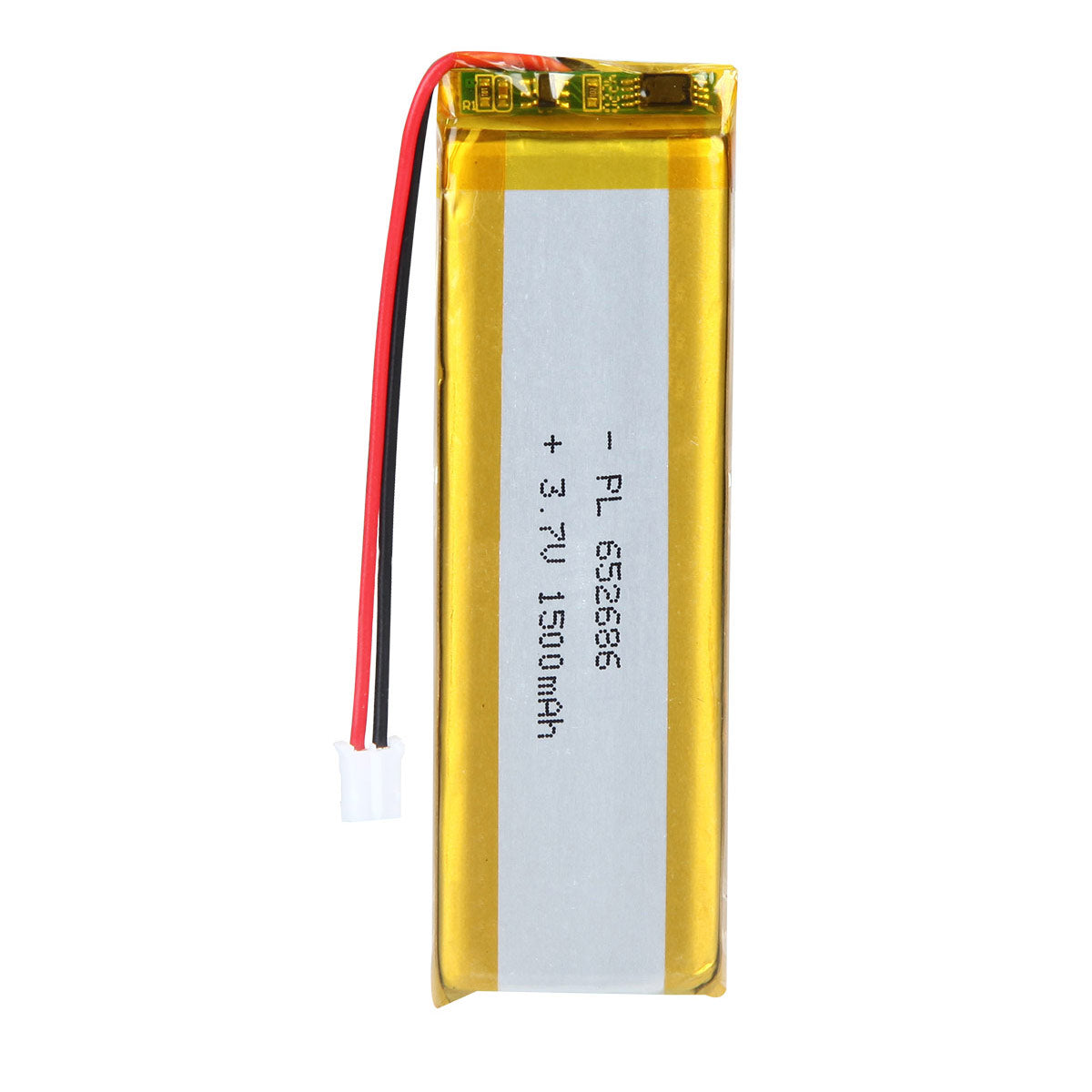 3.7V 1500mAh 652686 充電式リチウムポリマー電池
