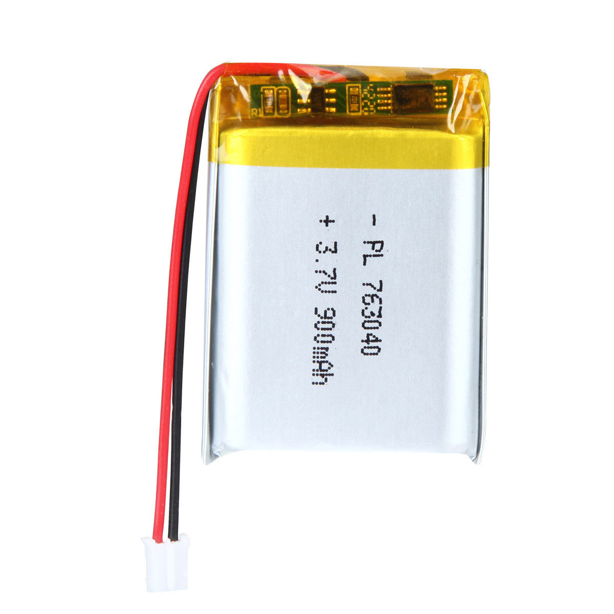 3.7V 900mAh 763040 재충전용 리튬 중합체 건전지 길이 42mm