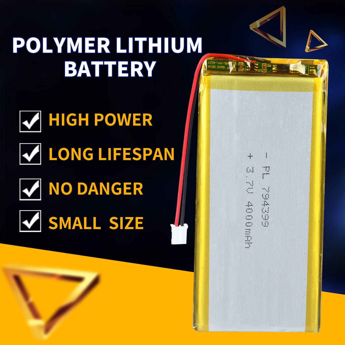 3.7V 4000mAh 794399 充電式リチウムポリマー電池