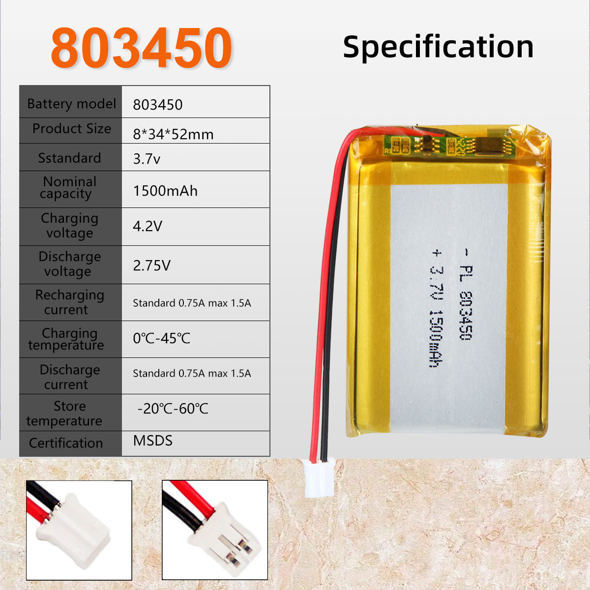 803450 battery