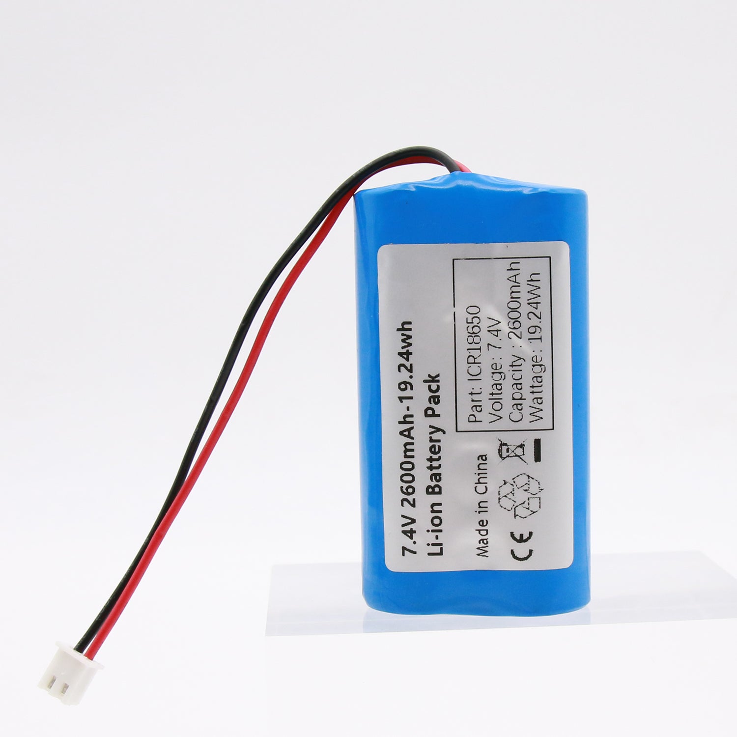 Pin sạc Li-ion YDL 7.4V 2600mAh Pin thay thế cho thiết bị điện tử, đồ chơi, đèn chiếu sáng, thiết bị