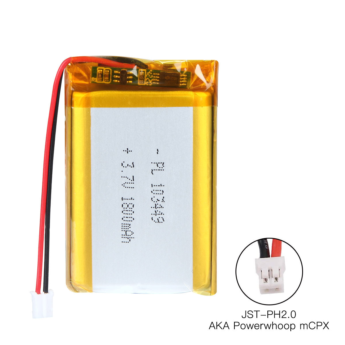 3.7V 1800mAh 103449 재충전용 리튬 중합체 건전지 길이 51mm