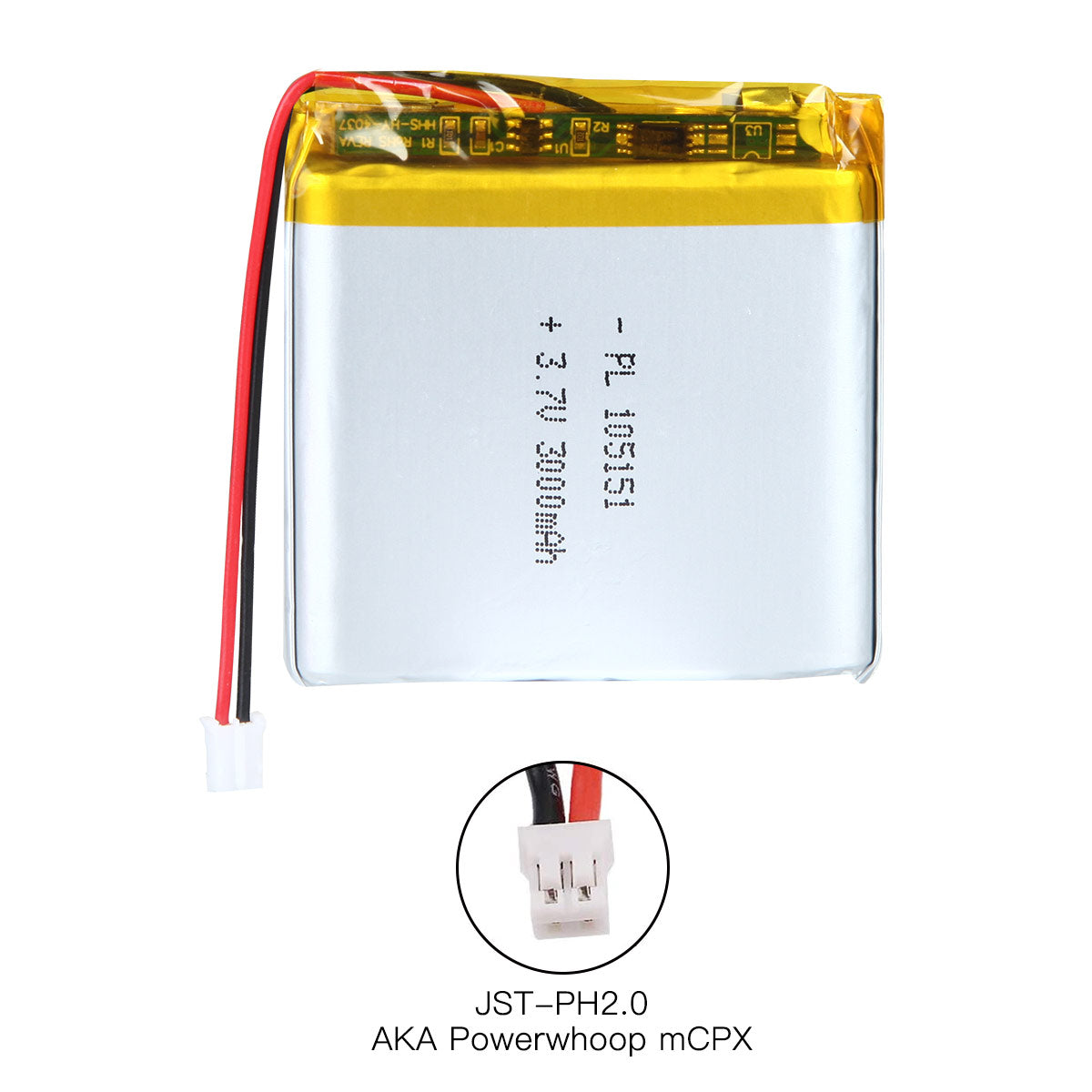 3.7V 3000mAh 105151 재충전용 리튬 중합체 건전지 길이 53mm