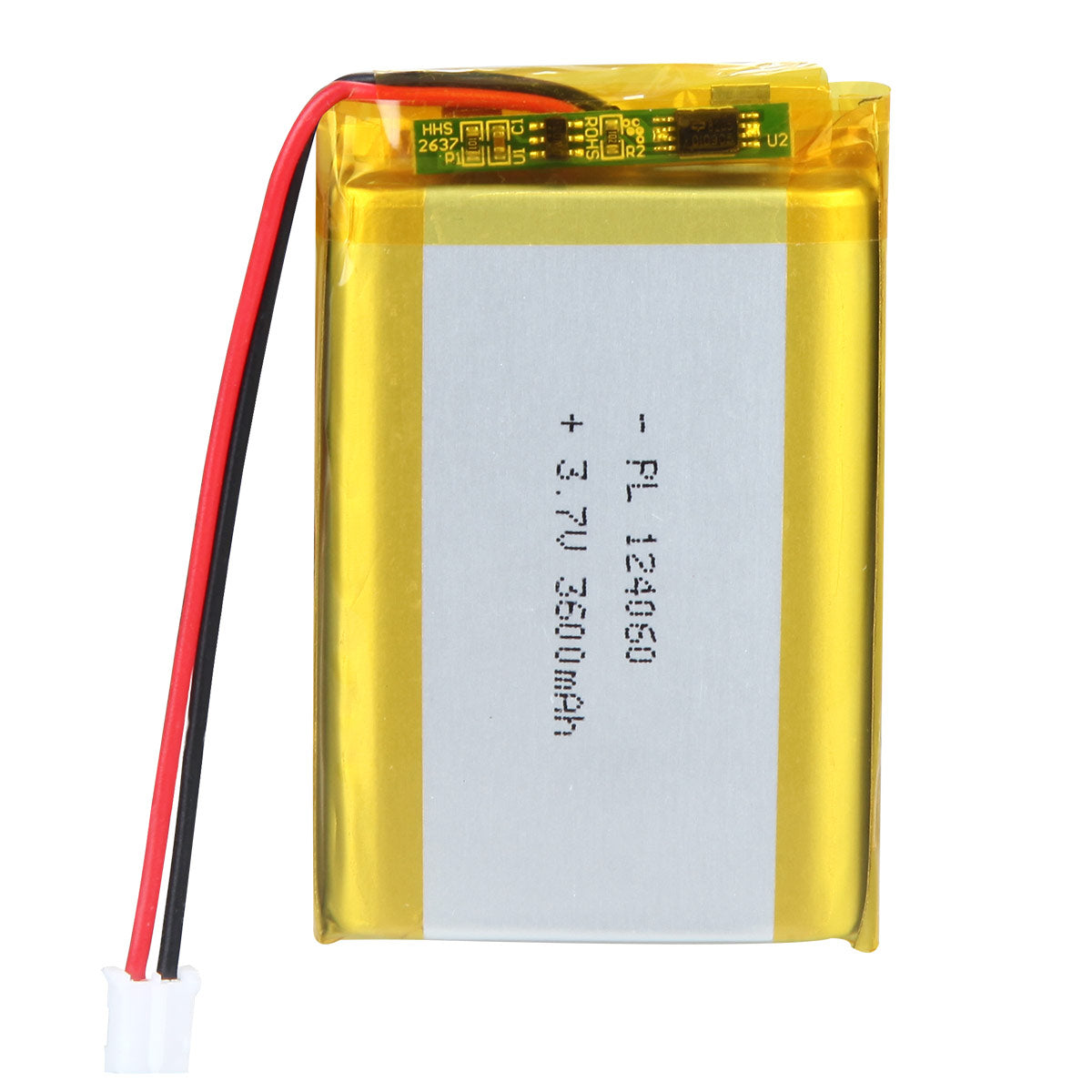 Batteria ricaricabile ai polimeri di litio YDL 3.7V 3600mAh 124060 Lunghezza 62mm