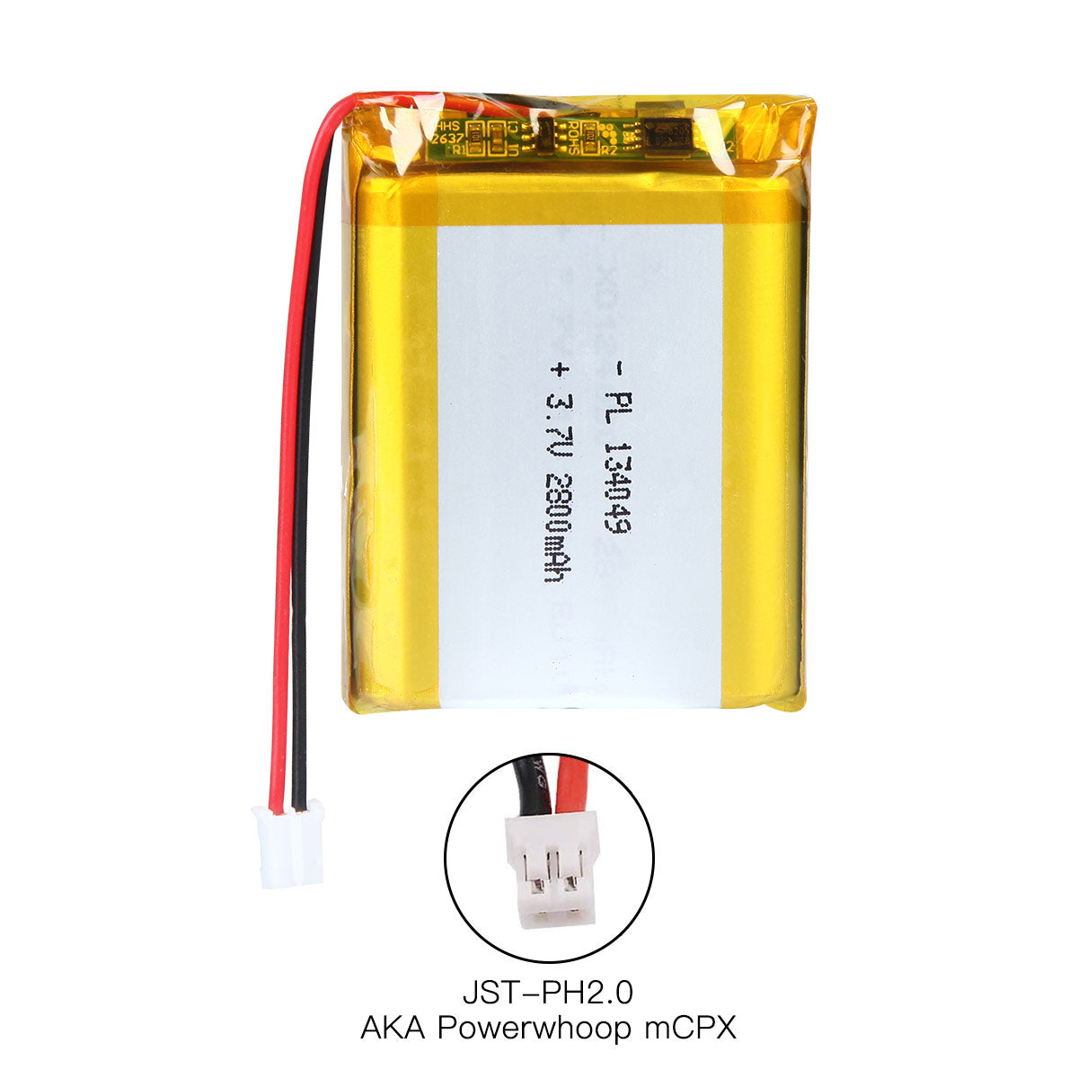 YDL 3.7V 2800mAh 134049 充電式リチウムポリマー電池