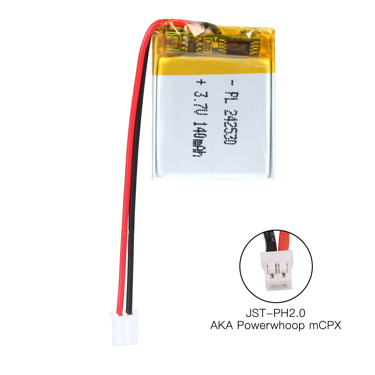 YDL 3.7V 140mAh 242530 재충전용 리튬 중합체 건전지 길이 32mm