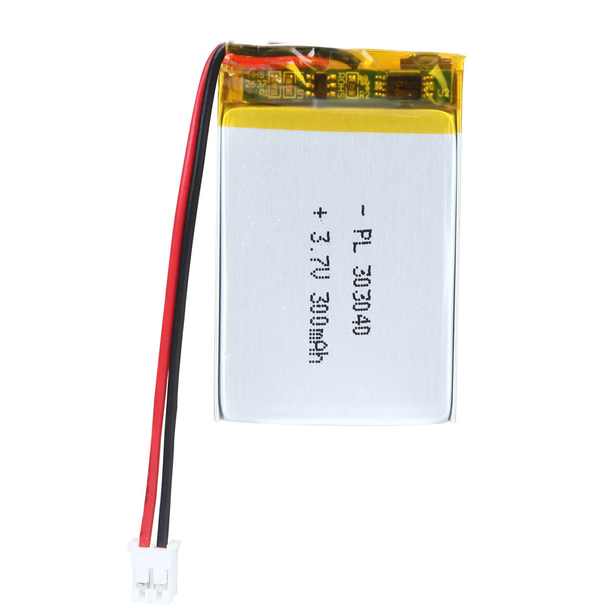 YDL 3.7V 300mAh 303040 Rechargeable Lipo Battery with JST Connector - YDL Battery