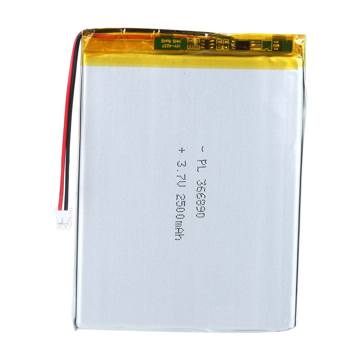 YDL 3.7V 2500mAh 366890 충전식 리튬 폴리머 배터리 길이 92mm