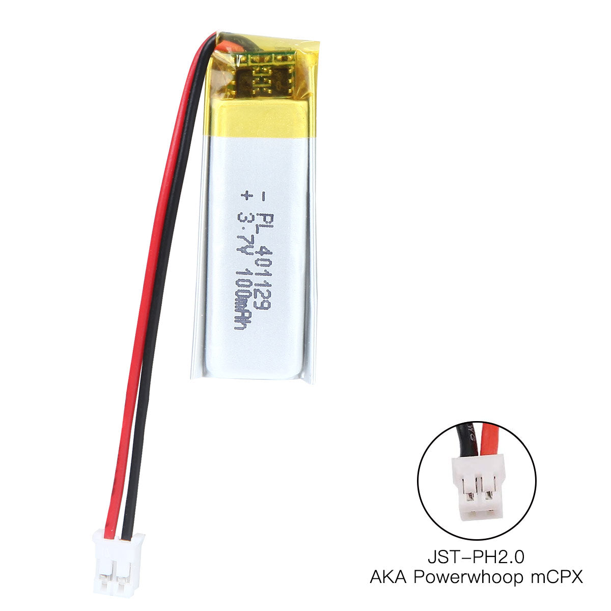 YDL 3.7V 100mAh 401129 充電式リチウムポリマー電池