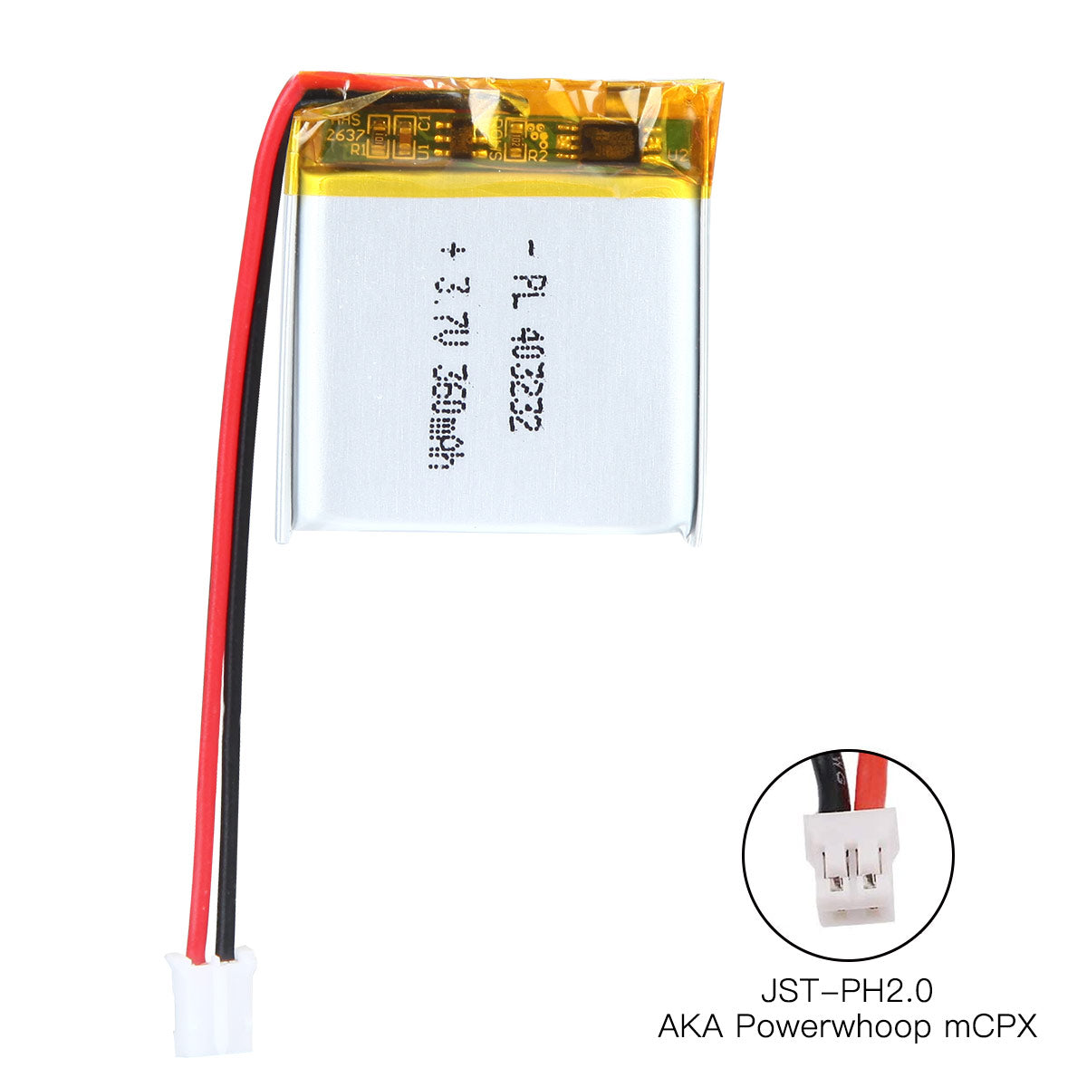YDL 3.7V 360mAh 403232 충전식 리튬 폴리머 배터리 길이 34mm