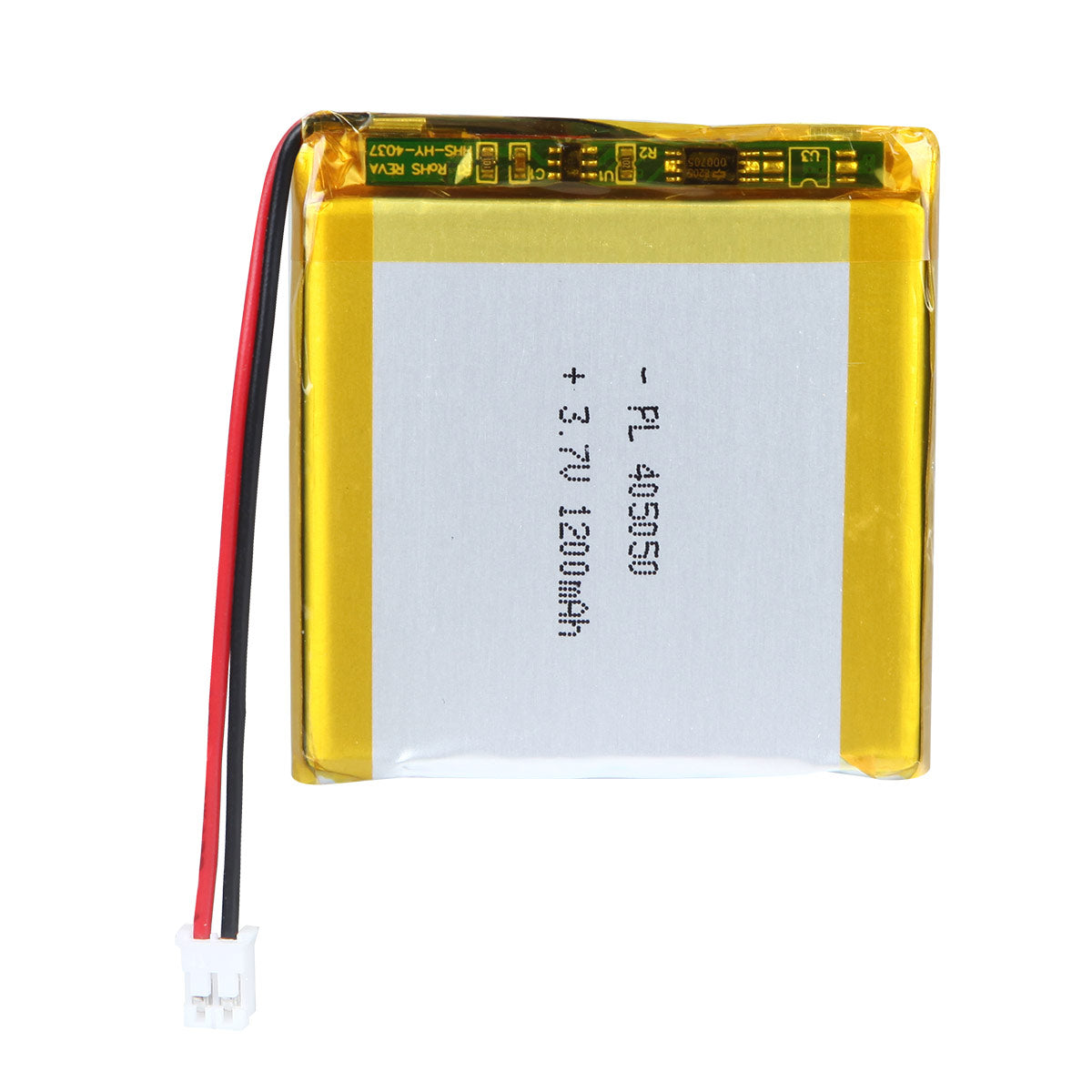YDL 3.7V 1200mAh 405050 Rechargeable Lipo Battery with JST Connector - YDL Battery