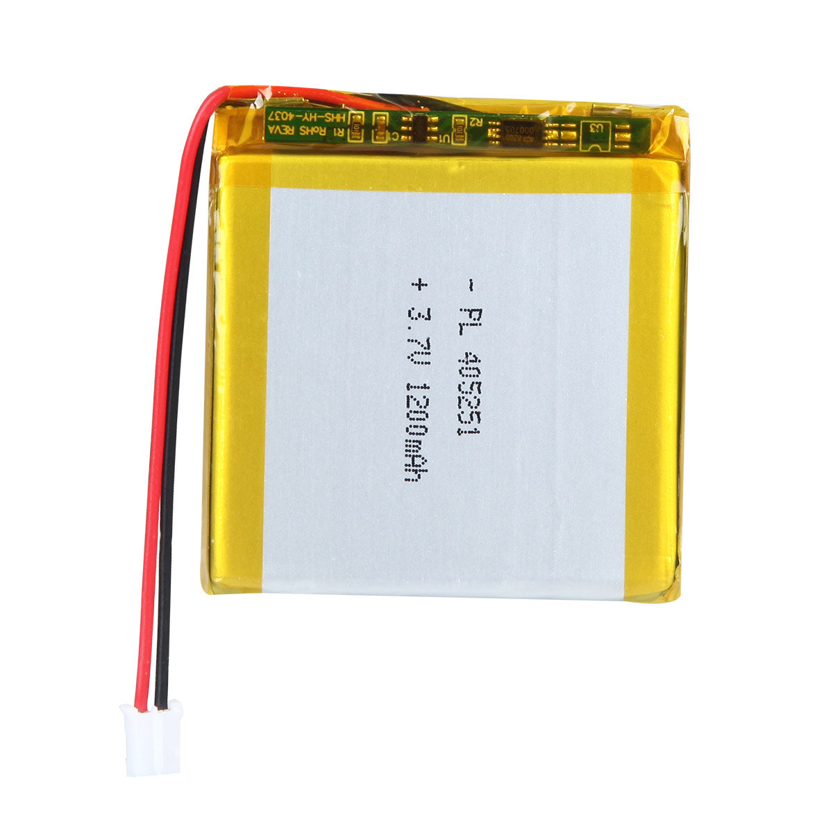 Batteria ricaricabile ai polimeri di litio YDL 3,7 V 1200 mAh 405251 Lunghezza 53 mm