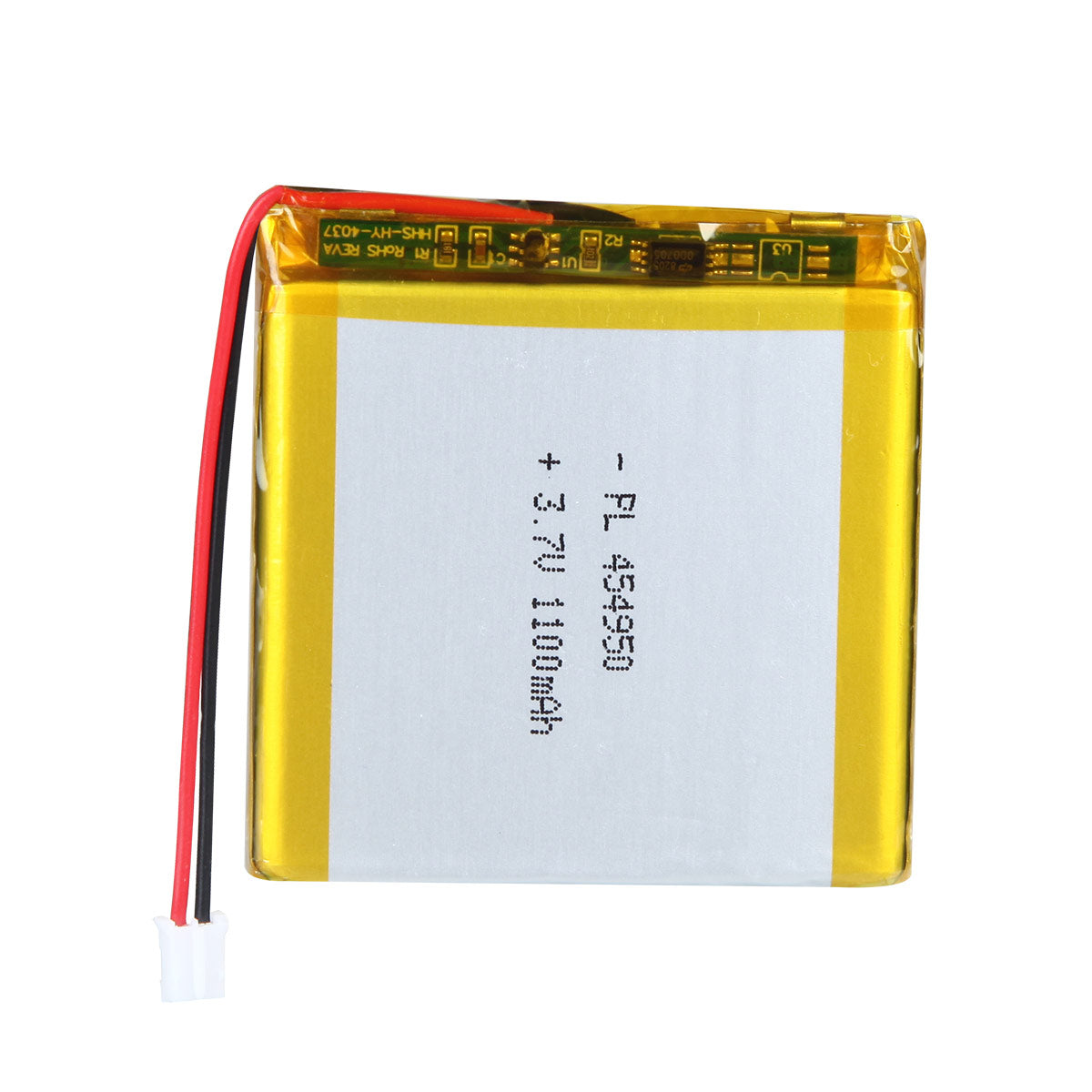 YDL 3.7V 1100mAh 454950 충전식 리튬 폴리머 배터리 길이 52mm