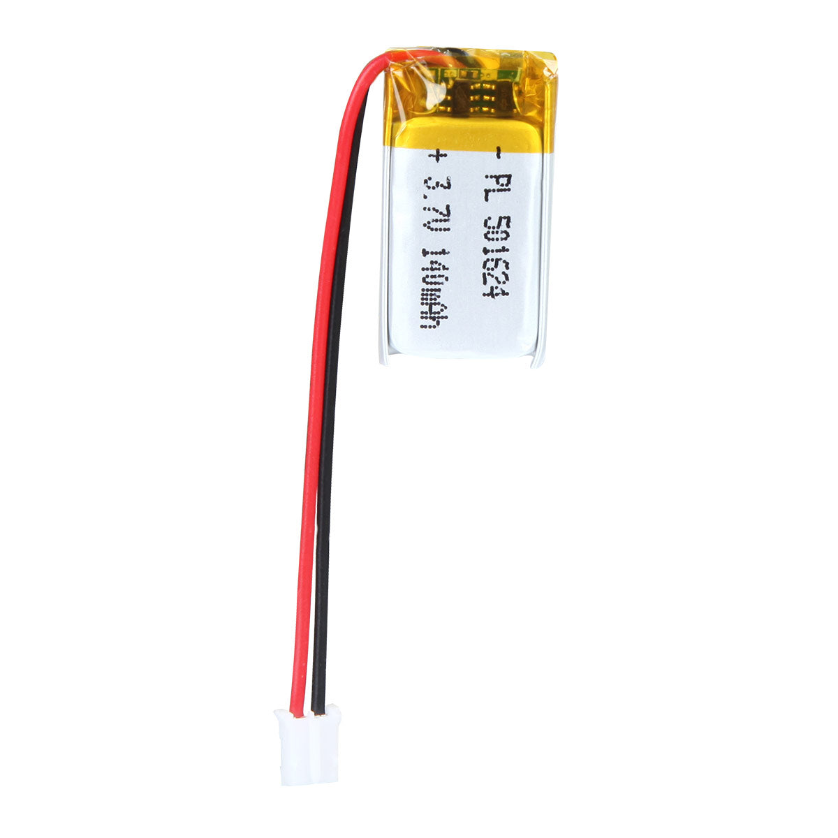 YDL 3.7V 140mAh 501624 Rechargeable Lithium Polymer Battery Length 26mm