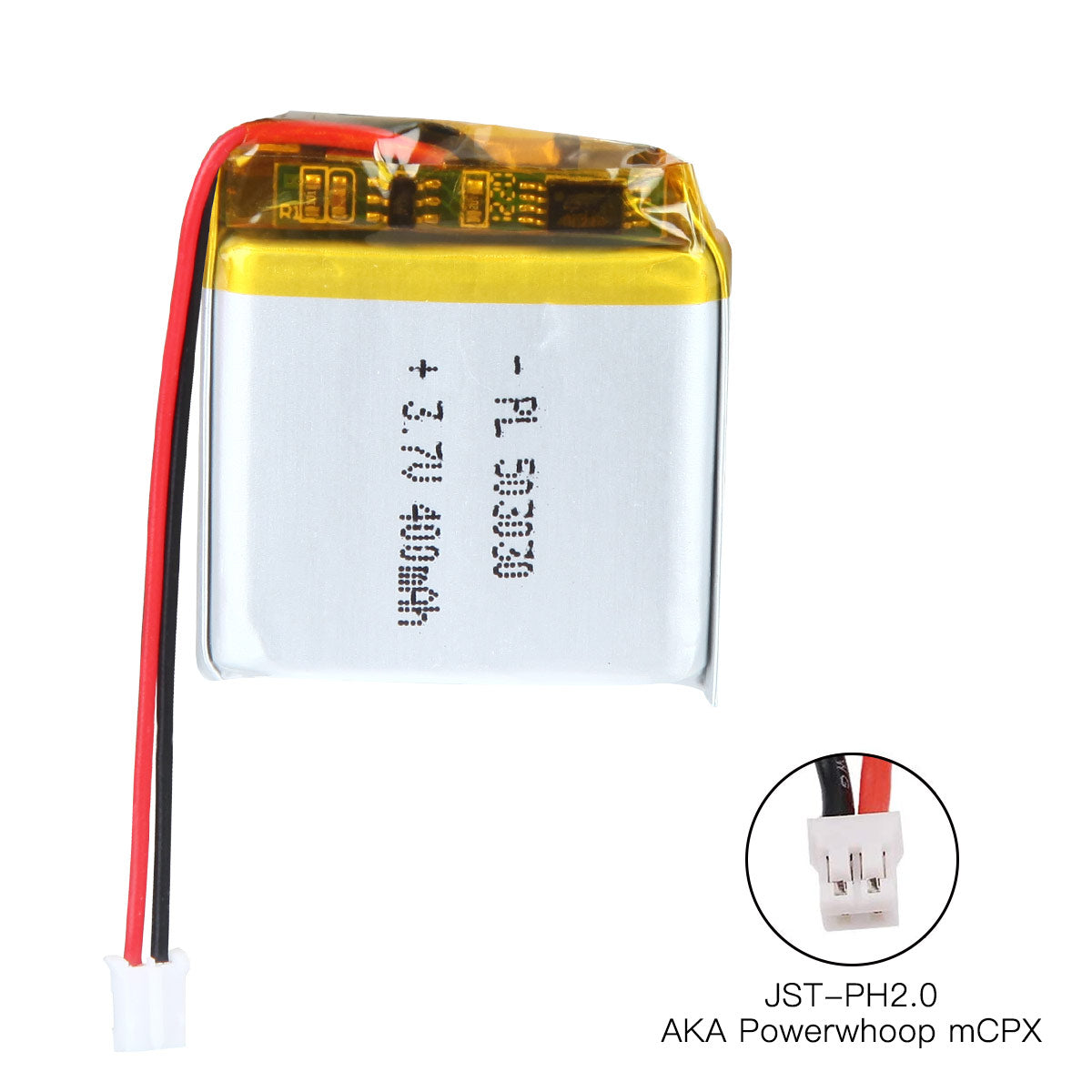 YDL 3.7V 400mAh 503030 충전식 리튬 폴리머 배터리 길이 32mm