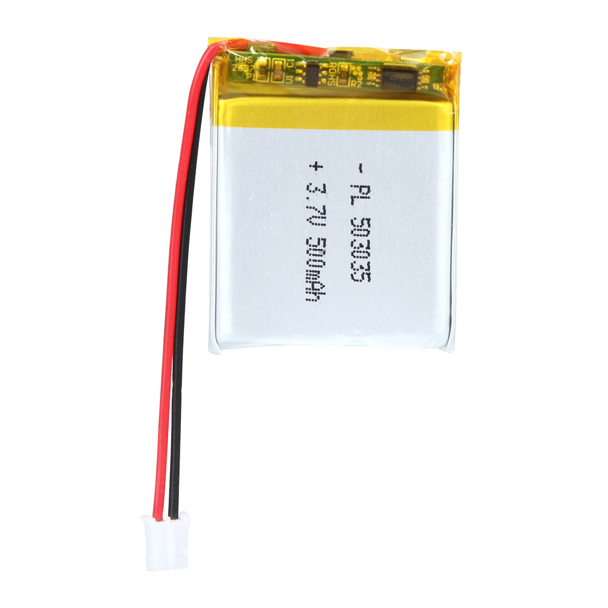 YDL 3.7V 500mAh 503035 Rechargeable Lithium Polymer Battery Length 37mm