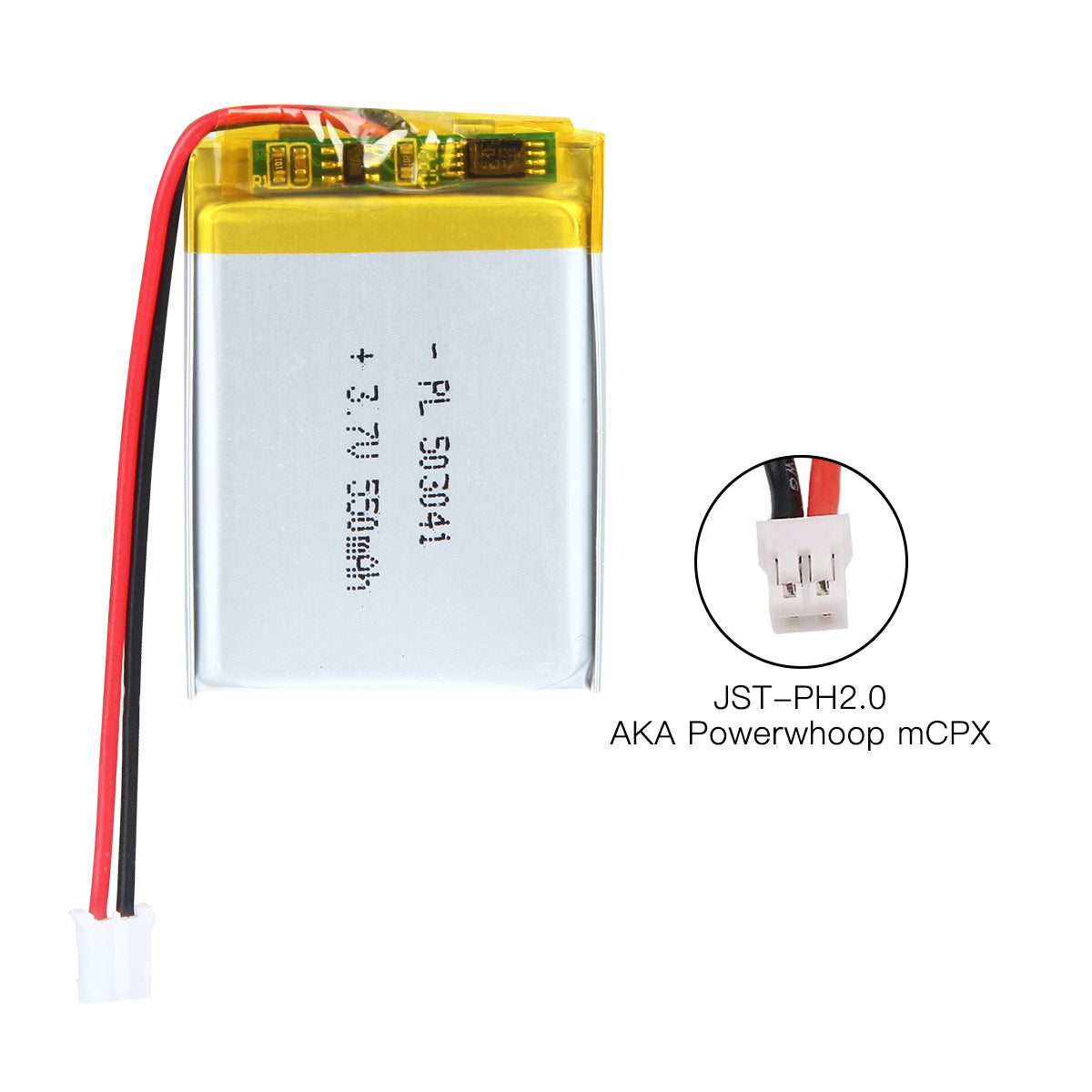 YDL 3.7V 550mAh 503041 충전식 리튬 폴리머 배터리 길이 43mm