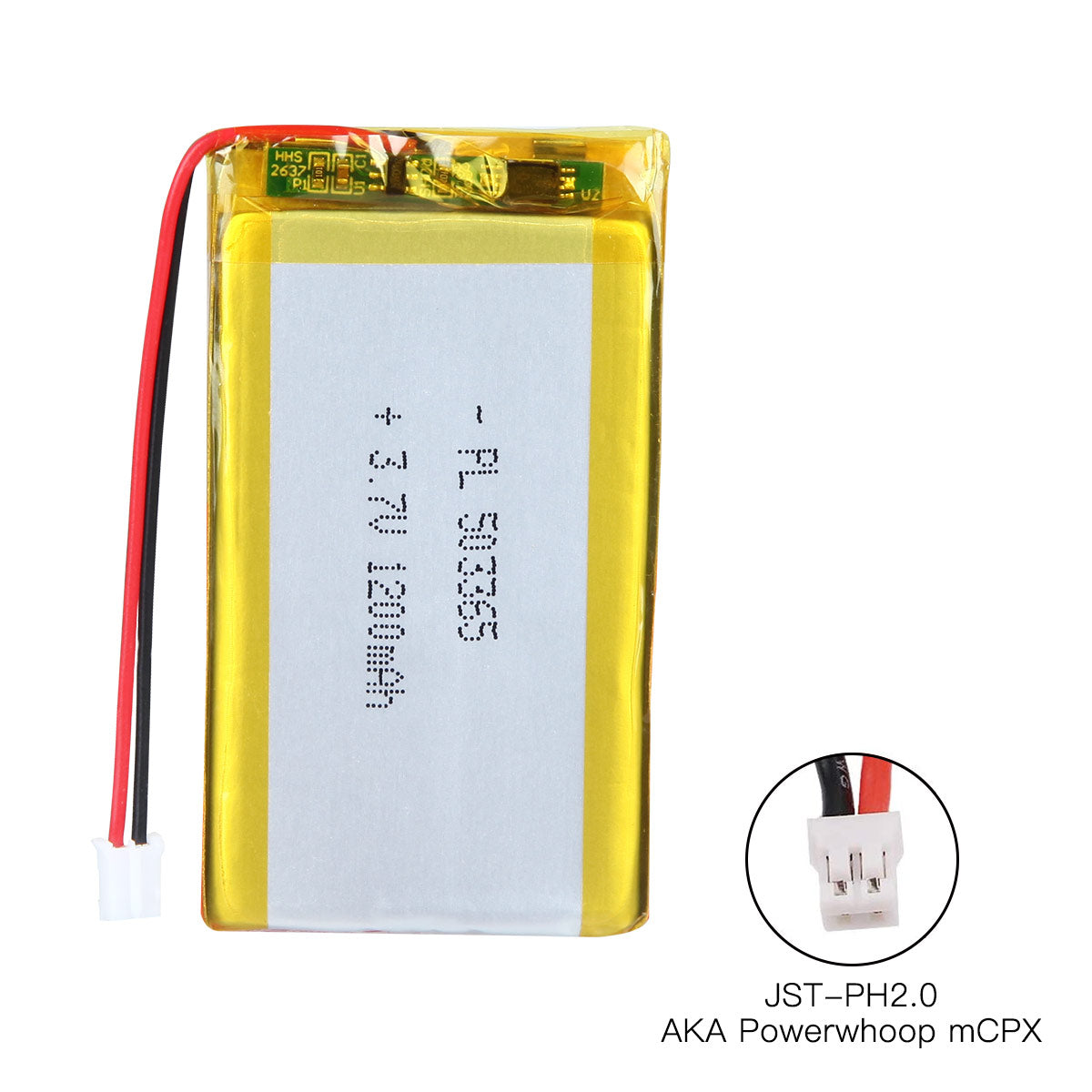 YDL 3.7V 1200mAh 503365 충전식 리튬 폴리머 배터리 길이 67mm