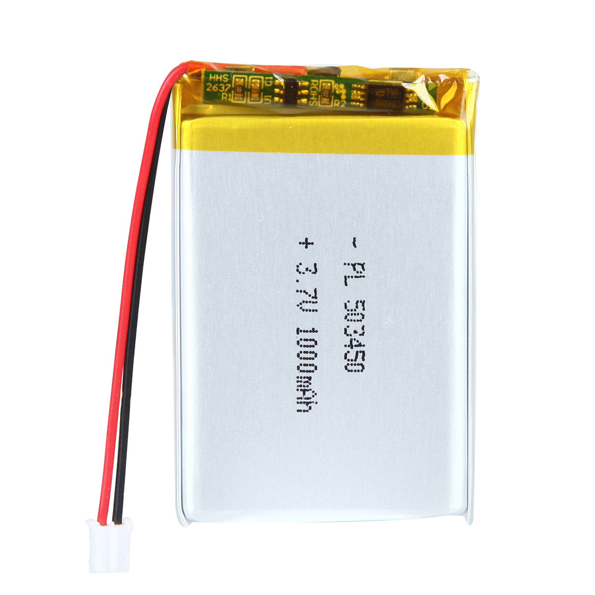 YDL 3.7V 1000mAh 503450 충전식 리튬 폴리머 배터리 길이 52mm