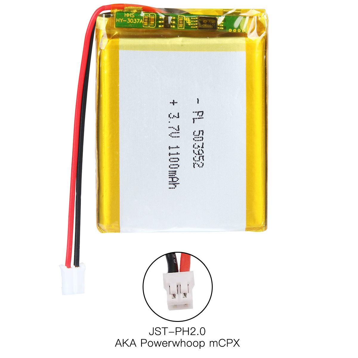 YDL 3.7V 1100mAh 503952 충전식 리튬 폴리머 배터리 길이 54mm
