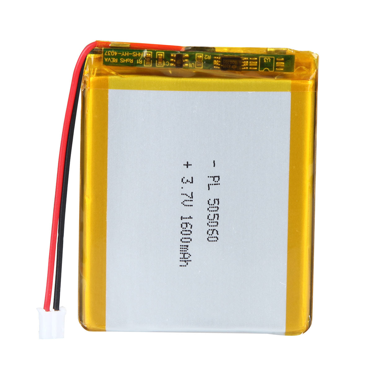 Batteria ricaricabile ai polimeri di litio YDL 3.7V 1600mAh 505060 Lunghezza 60mm