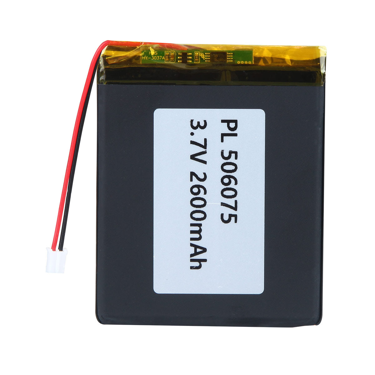 YDL 3.7V 2600mAh 506075 Rechargeable Lithium Polymer Battery Length 77mm