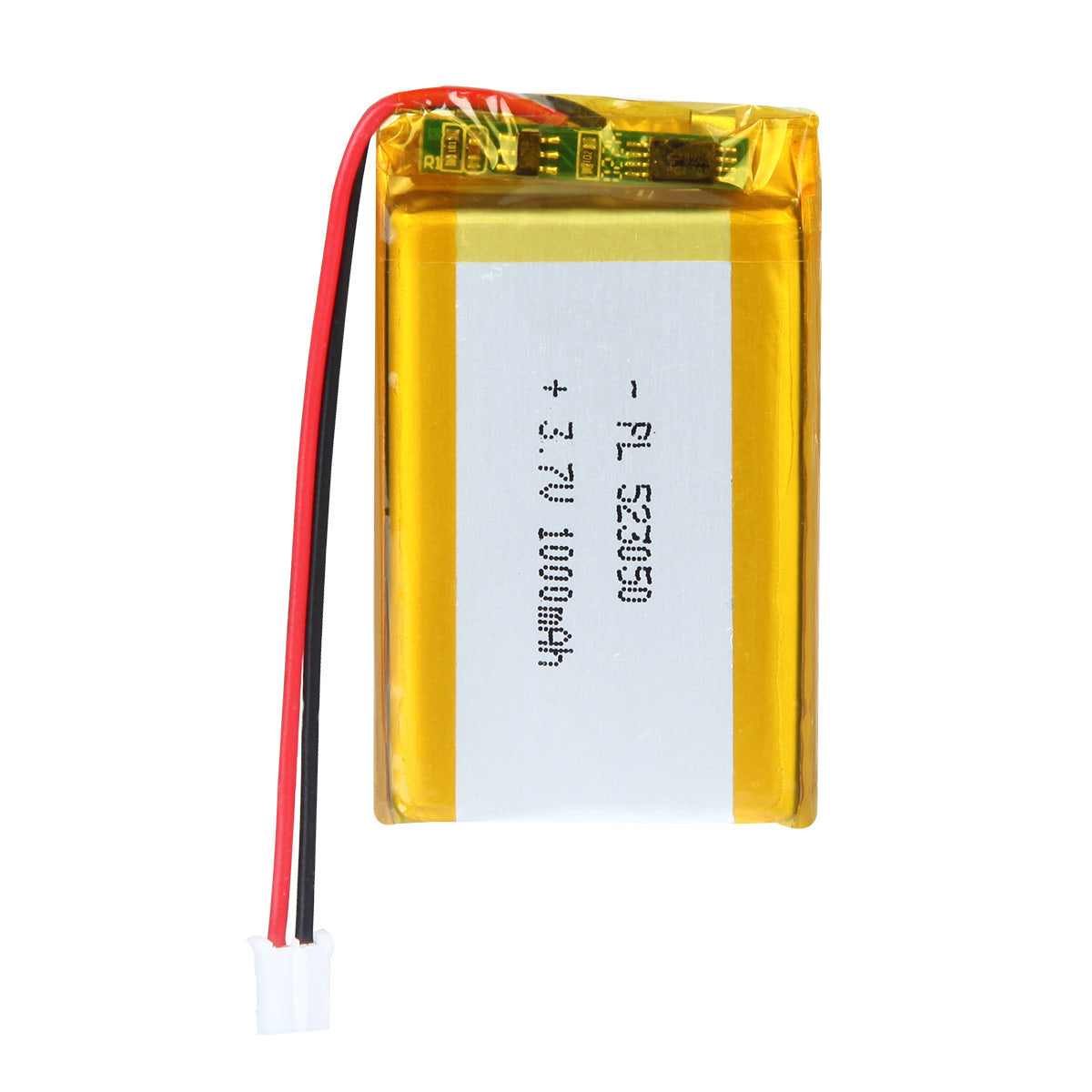 YDL 3.7V 1000mAh 523050 충전식 리튬 폴리머 배터리 길이 52mm
