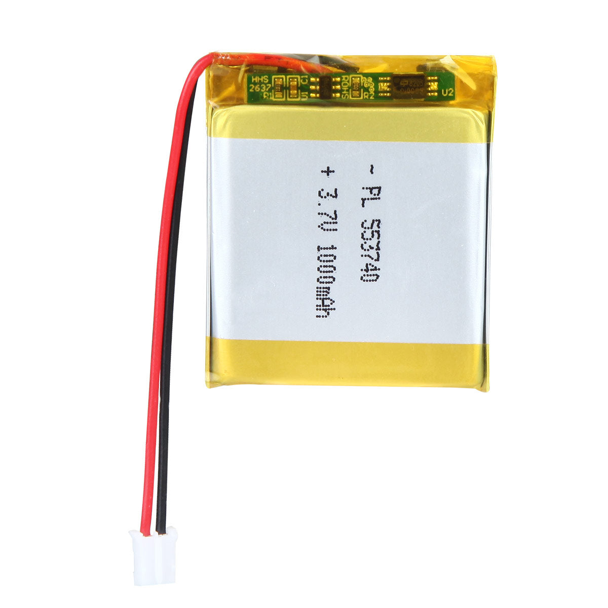 YDL 3,7 В 1000 мАч 553740 Литий-полимерная аккумуляторная батарея, длина 42 мм